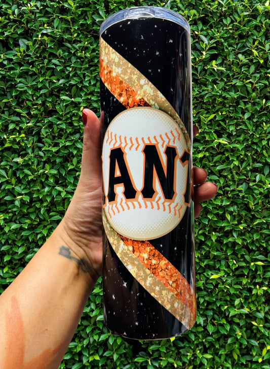 Glittery SF Giants 30 oz Tumbler