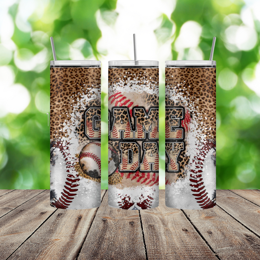 Leopard Game Day 30oz tumbler