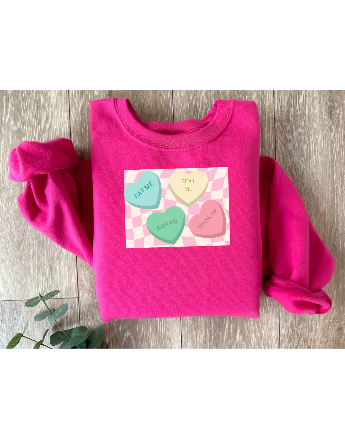 Naughty Conversation Hearts Crewneck Sweatshirt