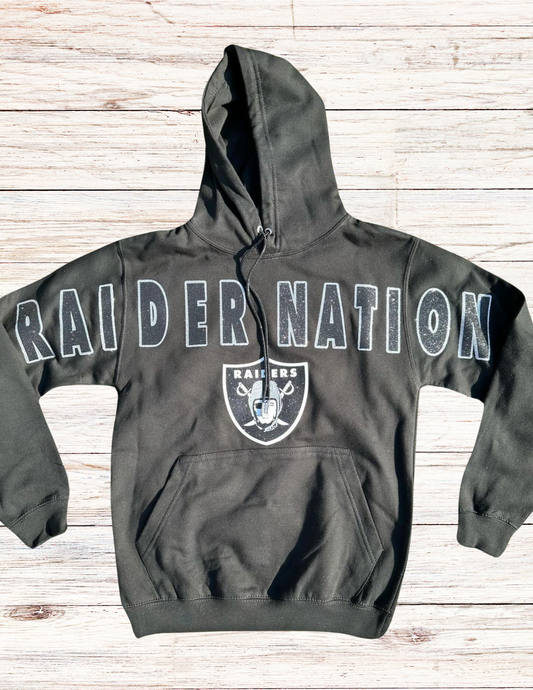 GLITTER LAS VEGAS RAIDERS HOODIE